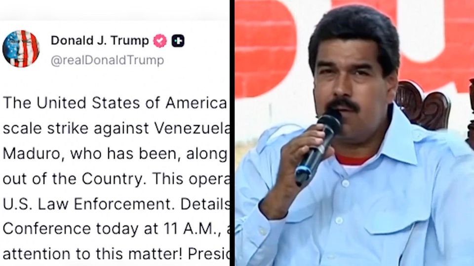 Explosionen in Caracas: Trump bestätigt US-Luftangriffe auf Truth Social