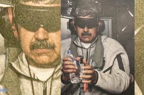 Nicolás Maduro nach seiner Festnahme durch die USA