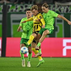 Cole Campbell steht vor einem Wechsel von Dortmund nach Hoffenheim. (Archivbild) Foto: Swen Pförtner/dpa