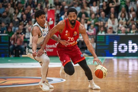 Familie geht vor: Spencer Dinwiddie. (Archivbild) Foto: Harald Tittel/dpa