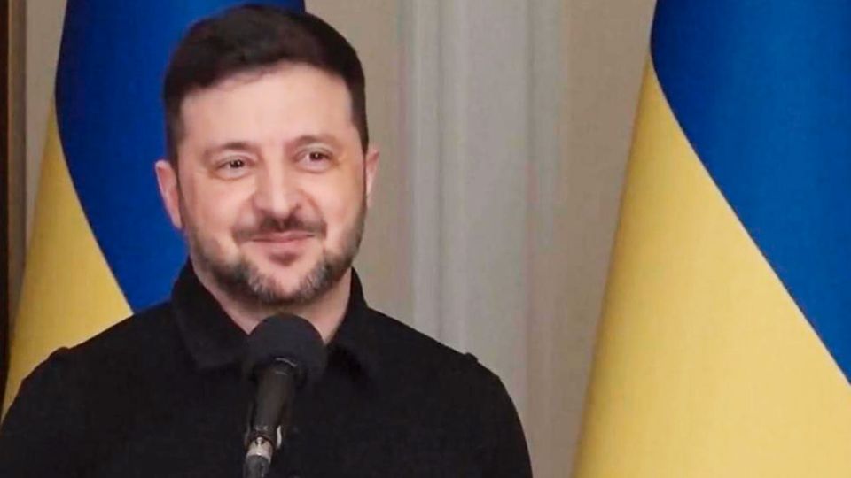 Selenskyj auf einer Pressekonferenz