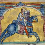 Alfons IX. auf einem Pferd