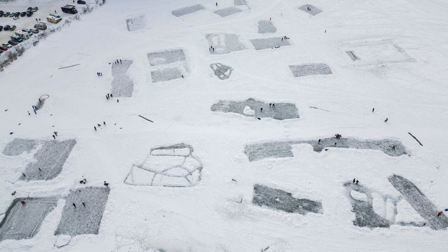 Winterfreuden in Bayern Foto: Peter Kneffel/dpa