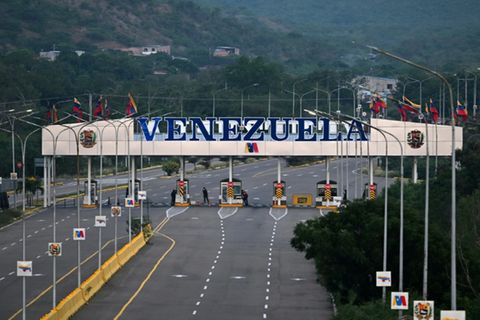 Grenze zu Venezuela in Kolumbien