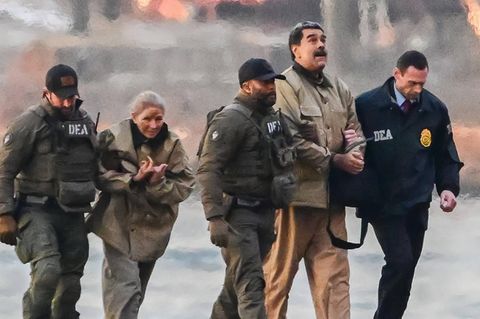 Nicolás Maduro ist bei einem New Yorker Bundesgericht angekommen