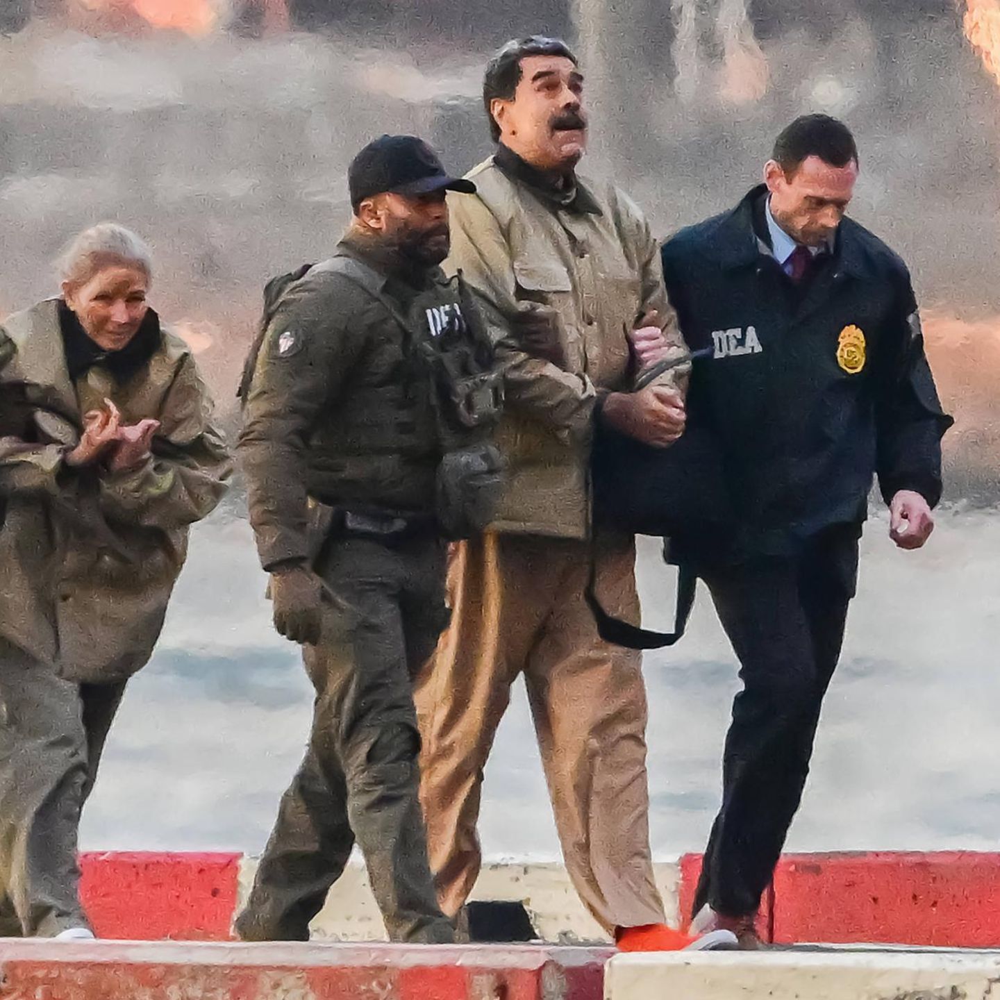 Nicolás Maduro ist bei einem New Yorker Bundesgericht angekommen