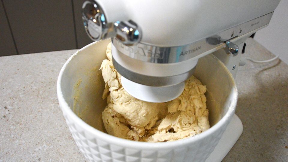 Kitchenaid-Küchenmaschine im Einsatz