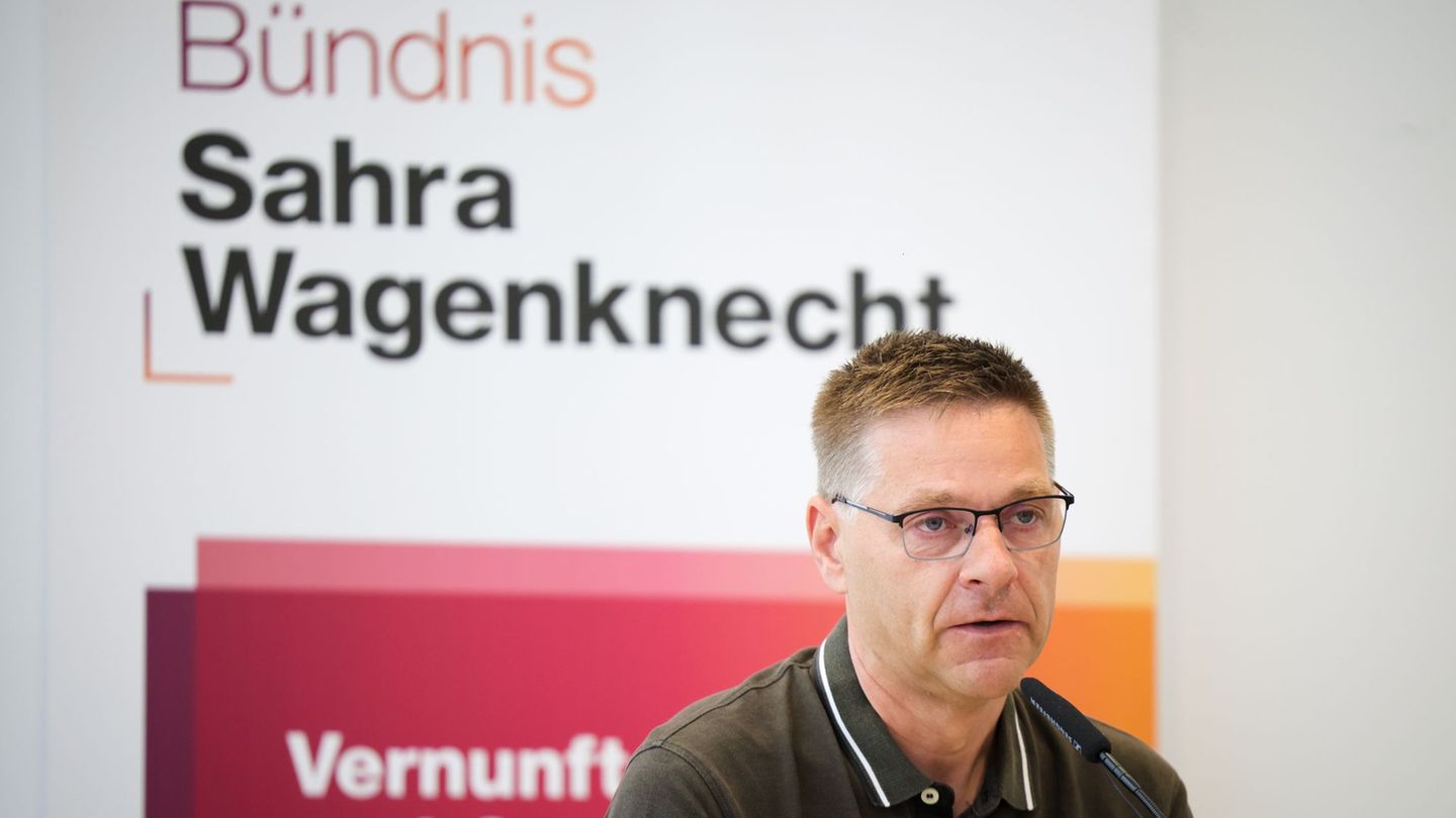 BSW-Generalsekretär Oliver Ruhnert sieht noch Chancen für die Koalition seiner Partei mit der SPD in Brandenburg. (Archivbild) F