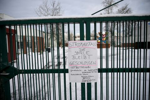 Geschlossene Schule in Berlin
