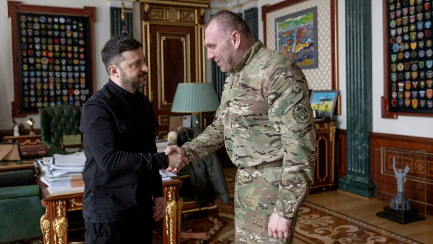 Wolodymyr Selenskyj (L) und Wasyl Maljuk