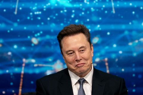 Elon Musk schaut amüsiert