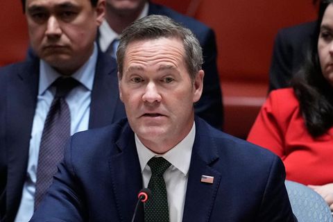 US-Botschafter Mike Waltz im Dezember vor dem Sicherheitsrat der UN. In diesem Fall ging es um die Ukraine, nicht um Venezuela