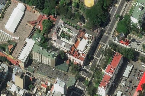 Ein von Vantor bereitgestelltes Satellitenbild zeigt den Präsidentenpalast Miraflores in Caracas