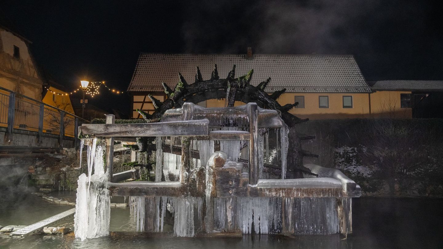 Wetter: Eisig kalte Winternacht in Deutschland