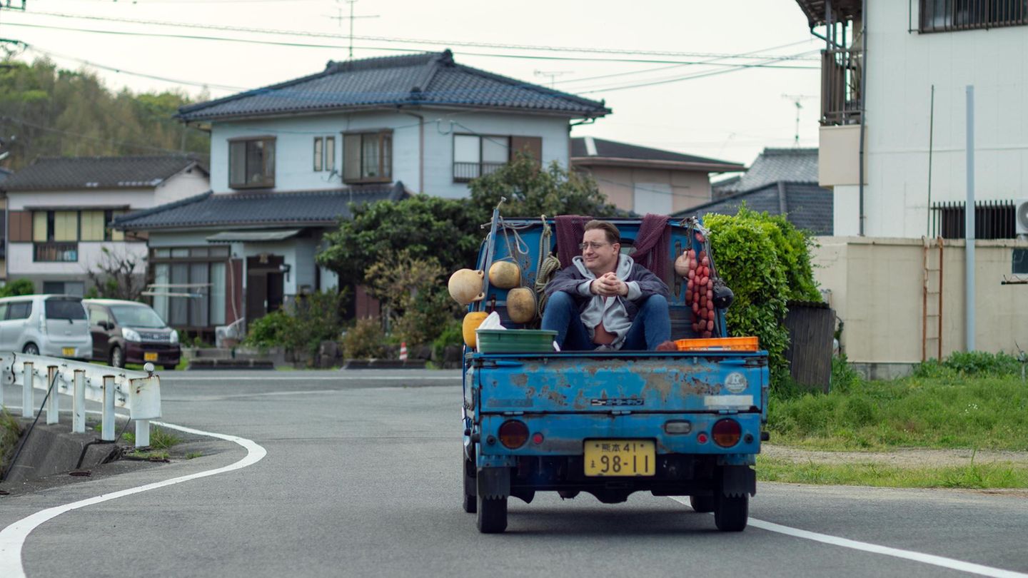 Filmszene mit Brendan Fraser