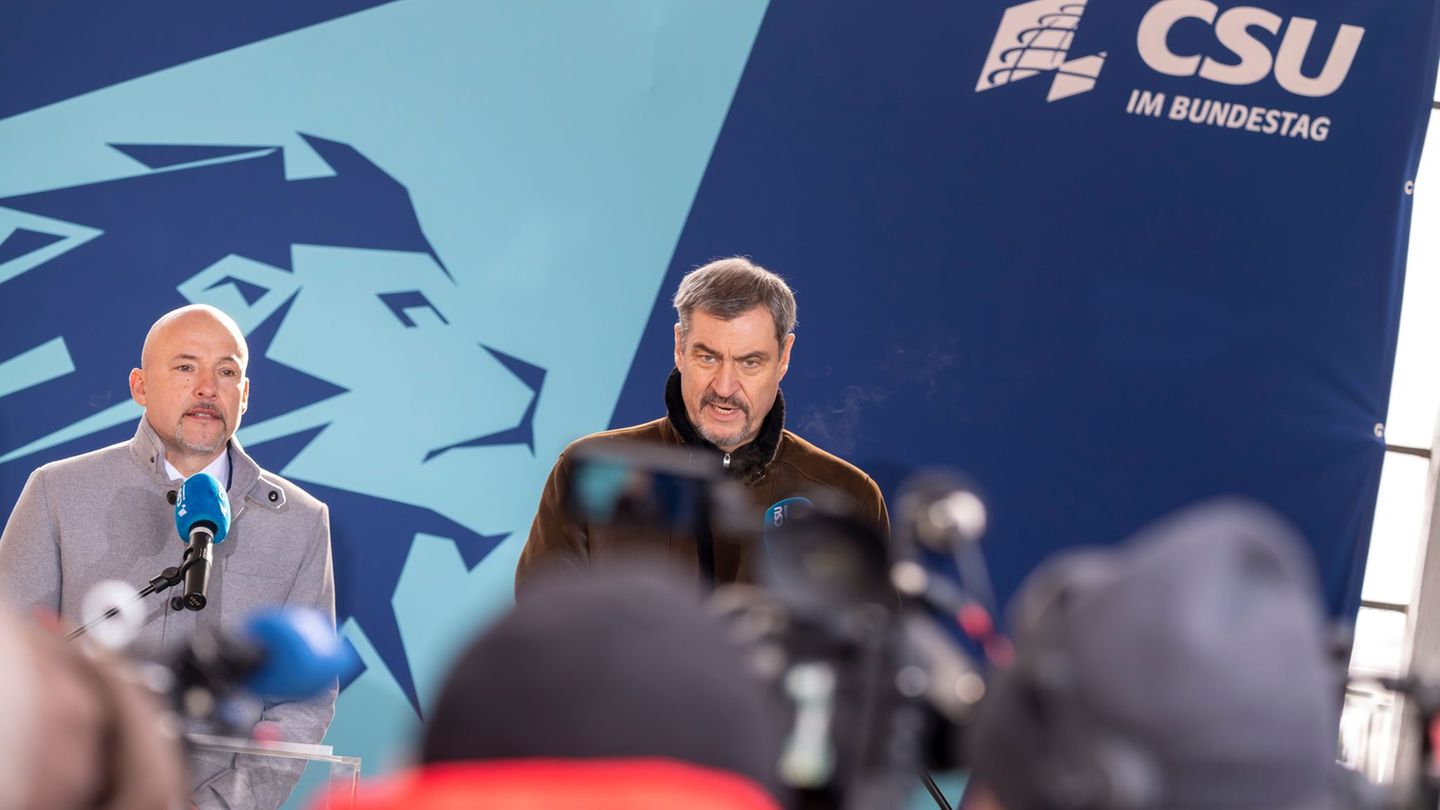 CSU-Chef Söder kann sich eine Beteiligung Deutschlands an der Absicherung eines Waffenstillstands in der Ukraine vorstellen. Fot