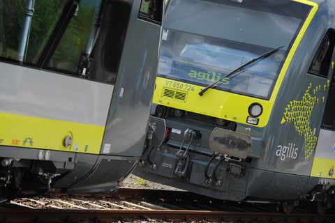 Technische Störungen aufgrund der Kälte schränken den Zugverkehr von Agilis vor allem in Ober- und Mittelfranken ein. (Archivbil