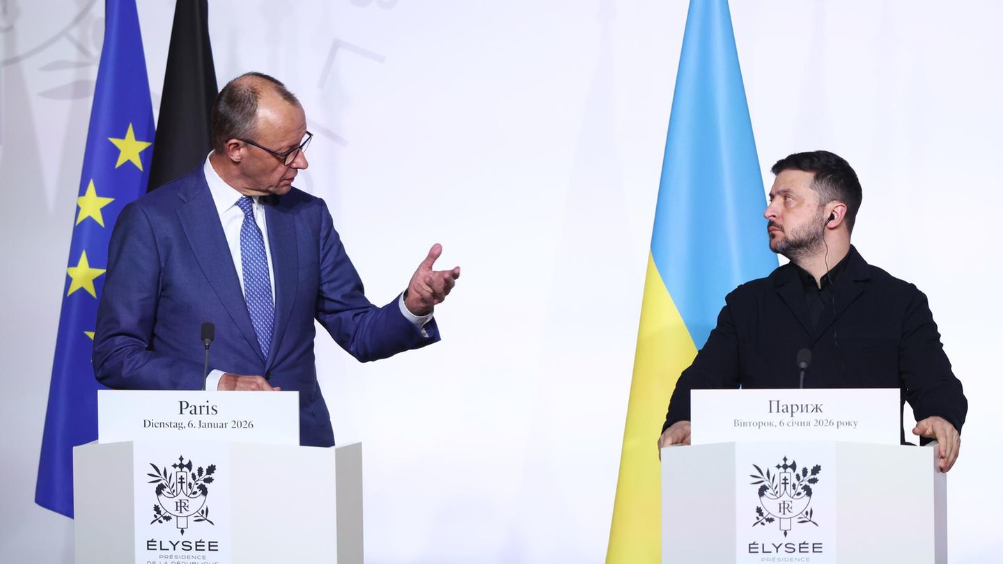 Ukraine: Bundeskanzler Friedrich Merz (l.) und der ukrainische Präsident Wolodymyr Selenskyj
