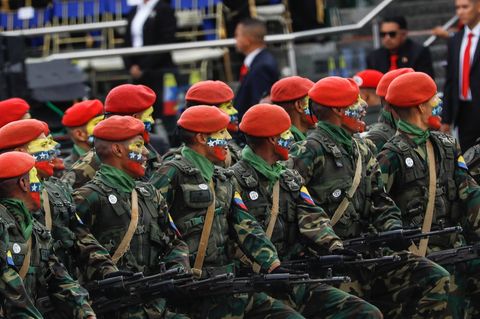 Eine Militärparade in Venezuela (Archivbild)