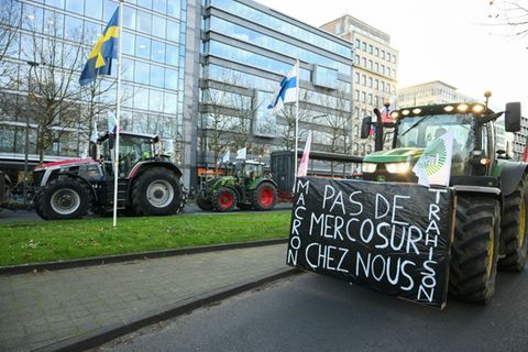 Bauernproteste im Dezember in Brüssel