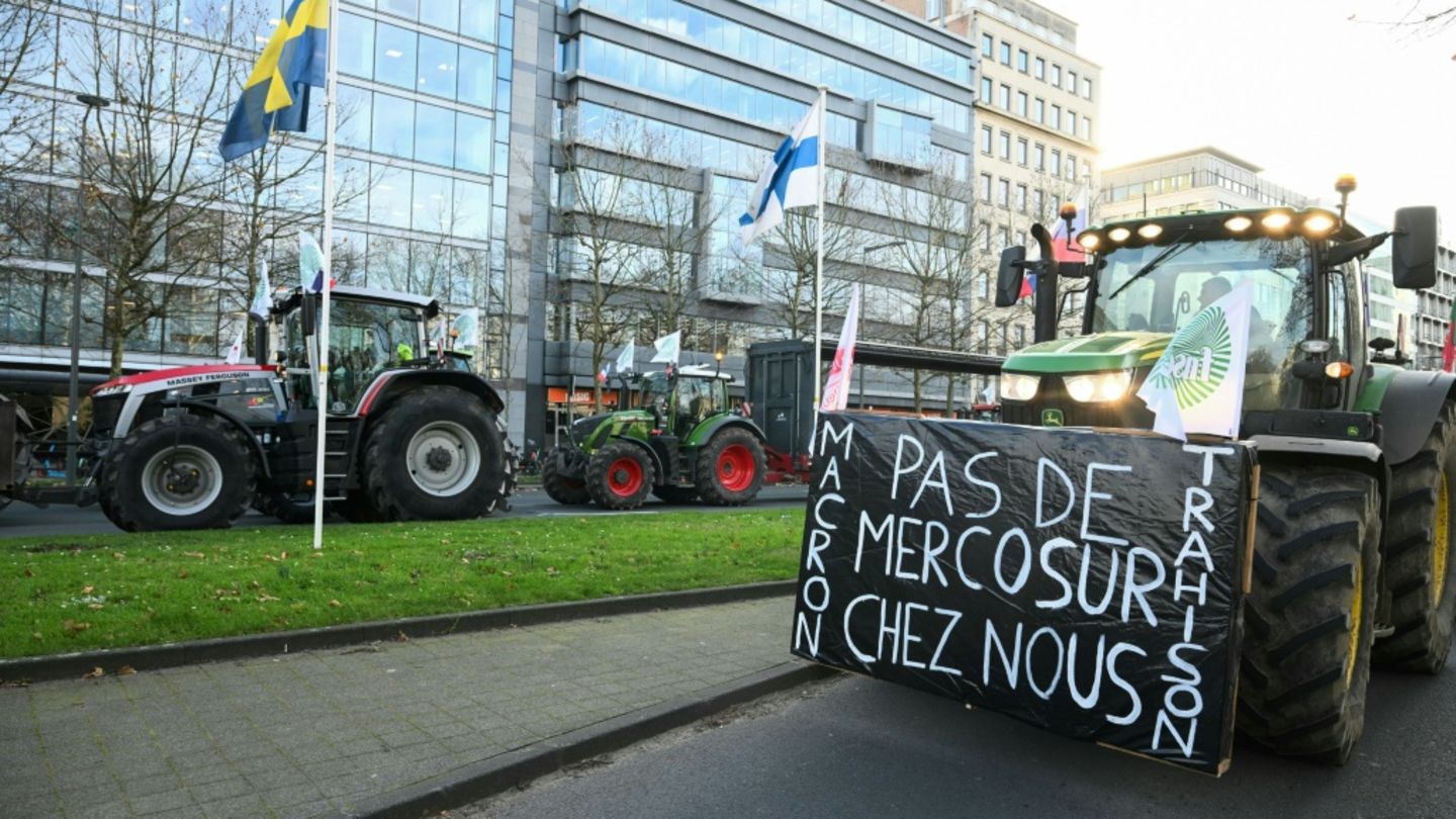 Bauernproteste im Dezember in Brüssel