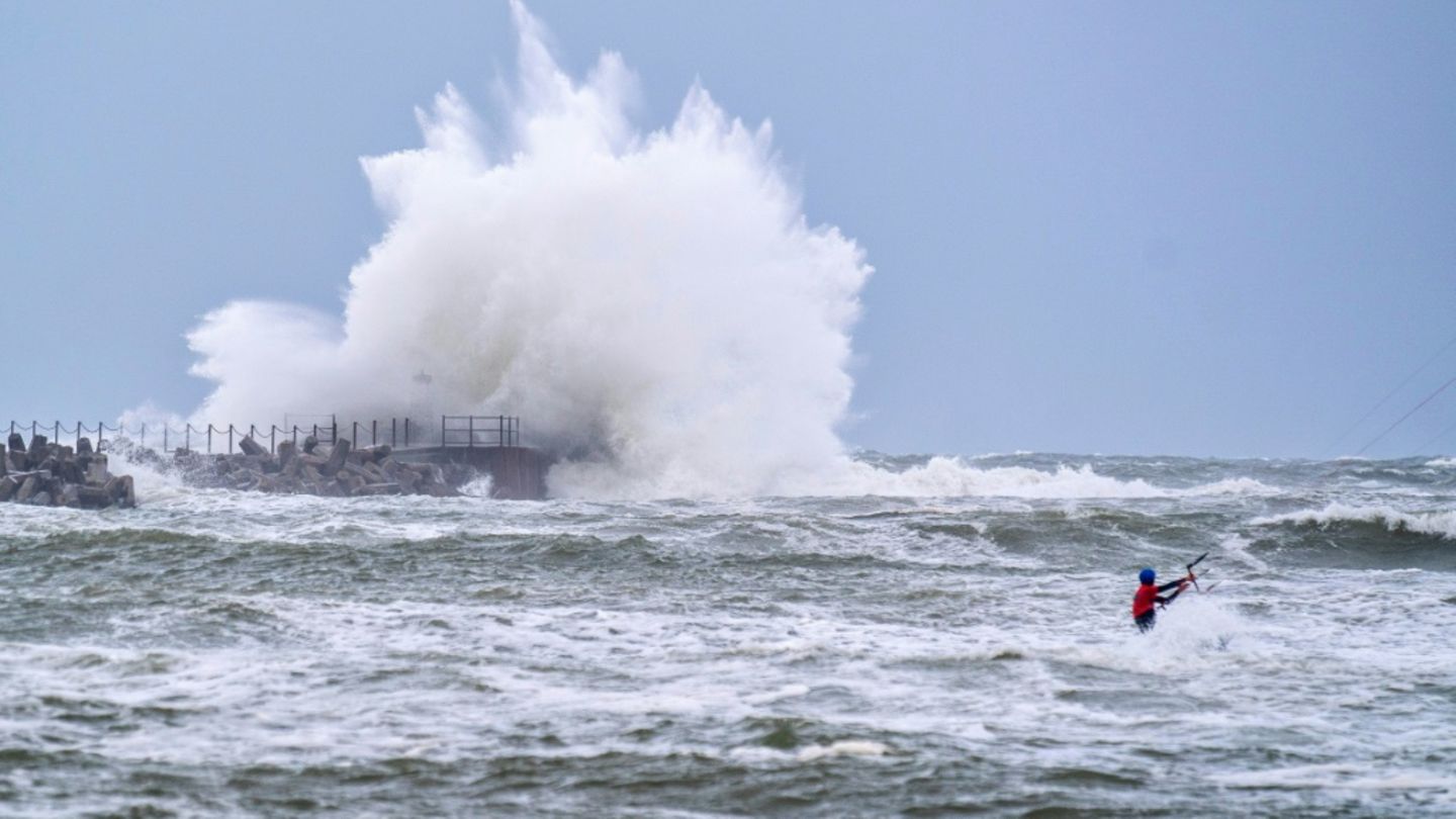 Sturmwelle an Nordsee