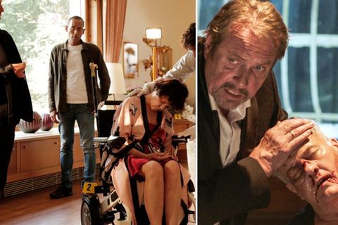 "Watzmann ermittelt" erst am Vorabend in "Bettys Erbe" (l.), dann zur Primetime in "Die Tränen der Madonna" (r.).