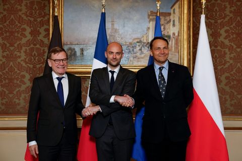 Johann Wadephul, Jean-Noël Barrot,Radoslaw Sikorski