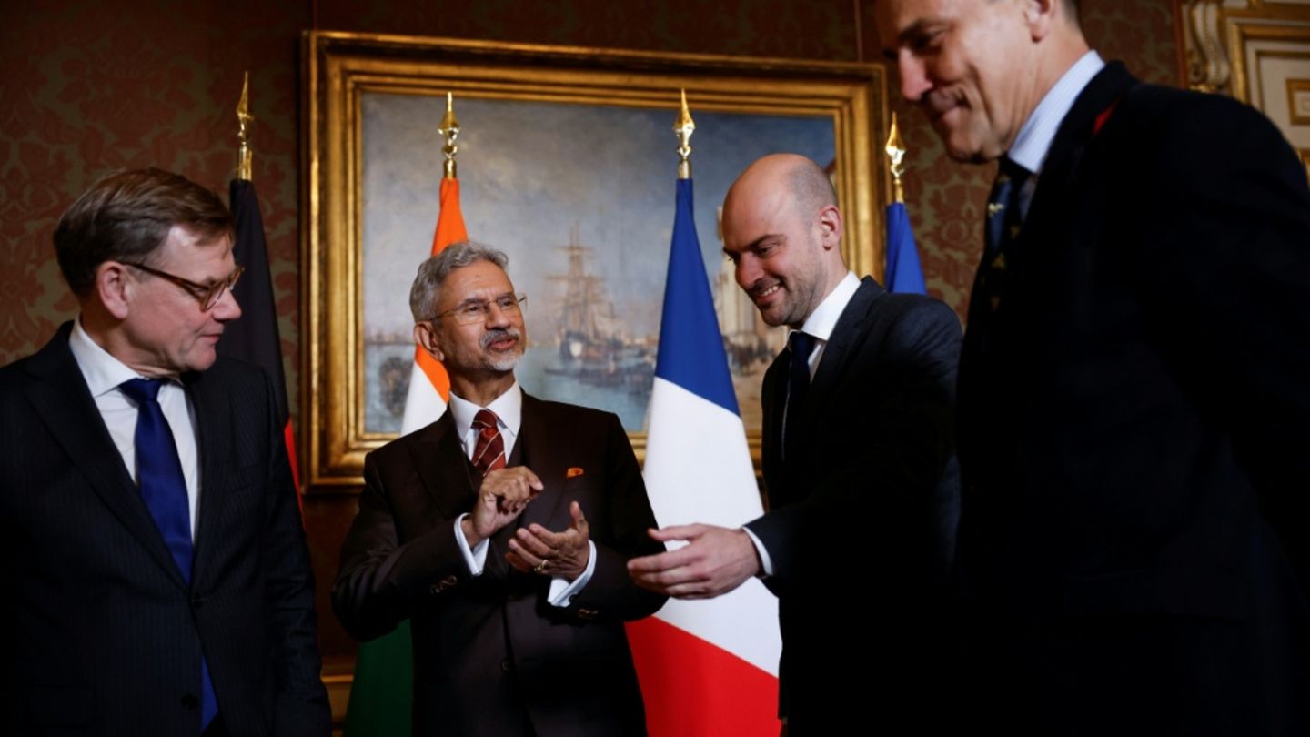 Johann Wadephul, Subrahmanyam Jaishankar, Jean-Noel Barrot, Radoslaw Sikorski