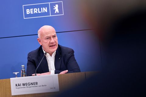 Berlins Regierender Bürgermeister Kai Wegner (CDU) war am ersten Tag des Stromausfalls nicht vor Ort im Bezirk Steglitz-Zehlendo