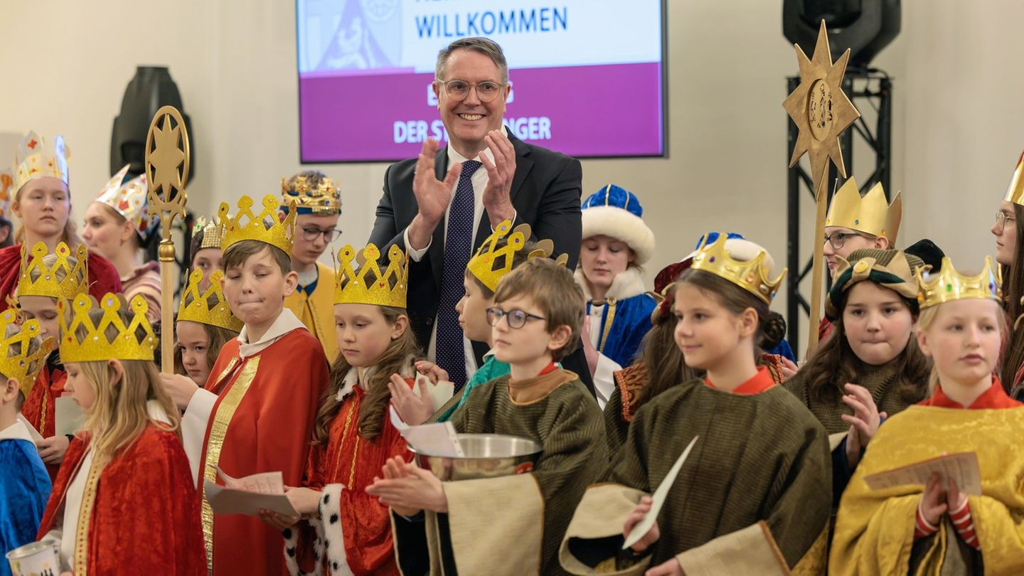 Schweitzer freut sich über königlichen Besuch Foto: Jörg Halisch/dpa