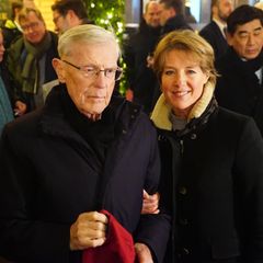Christina Block mit ihrem Vater Eugen Block während eines Neujahrsempfangs im familieneigenen Hotel Grand Elysée