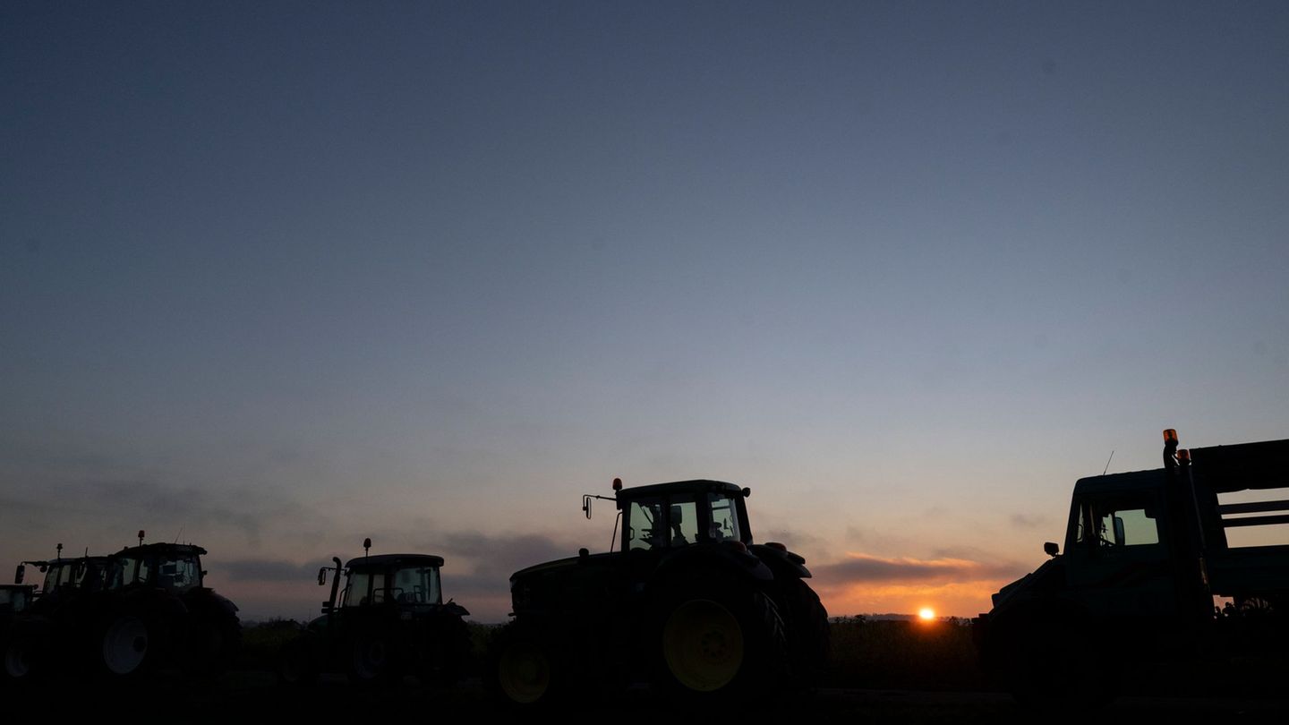 Auch bei Schmölln in Thüringen sowie in Brandenburg und Mecklenburg-Vorpommern haben Landwirte Demonstrationen an Autobahnauffah