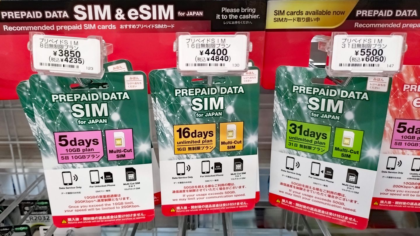 SIM Karten zum Verkauf