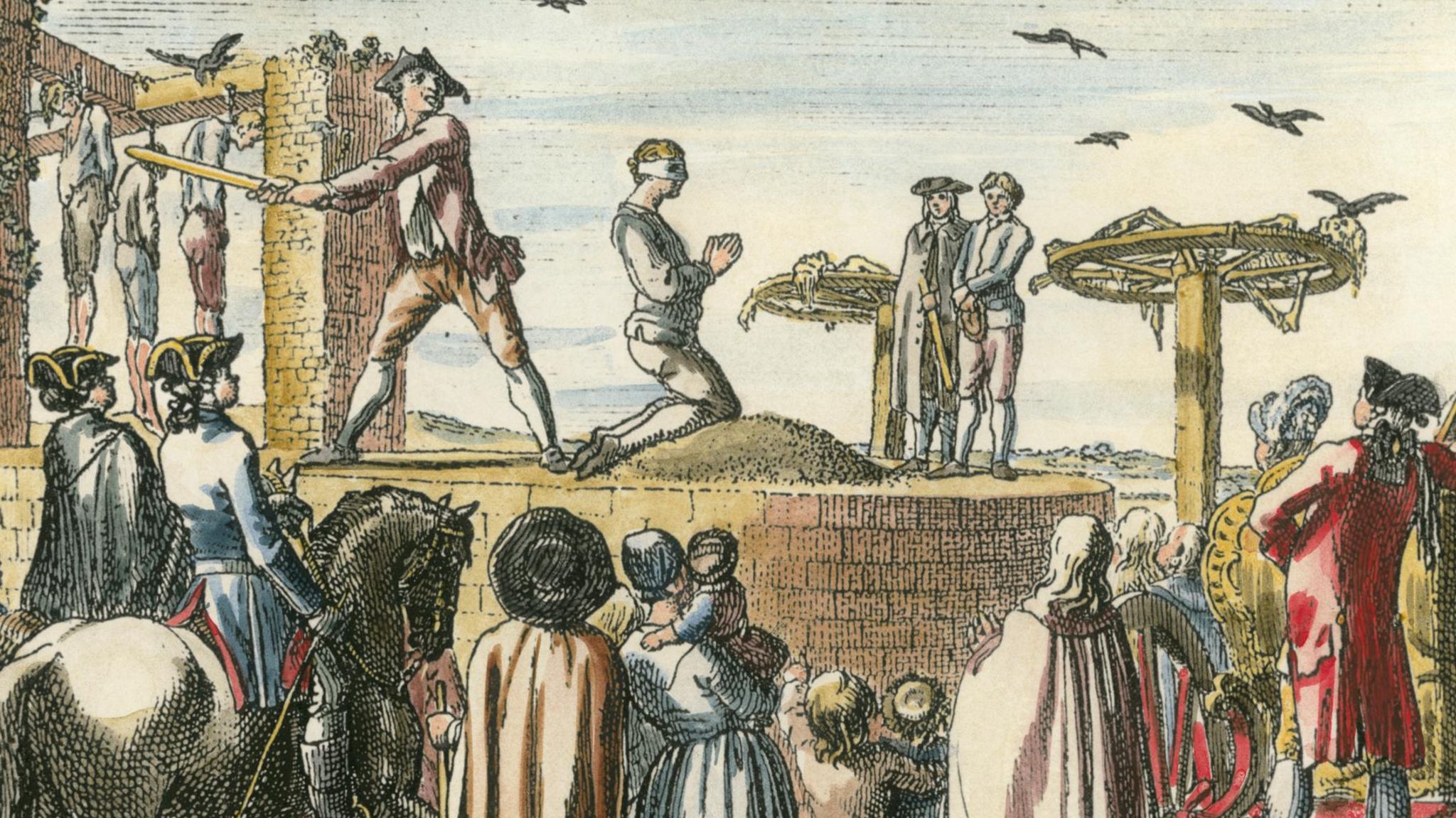 Henker schlägt Mann den Kopf ab