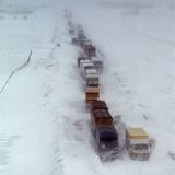 Schneekatastrophe Autobahn LKW