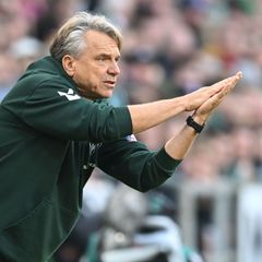 Werder-Trainer Horst Steffen. Foto: Carmen Jaspersen/dpa