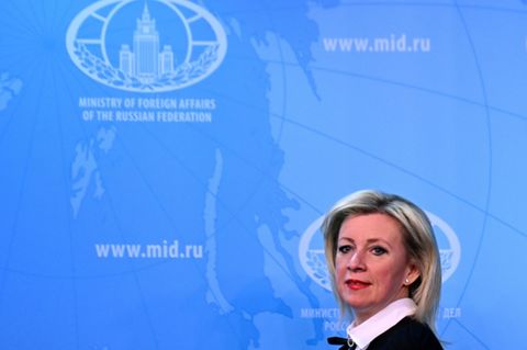 Die russische Außenamtssprecherin Maria Sacharowa