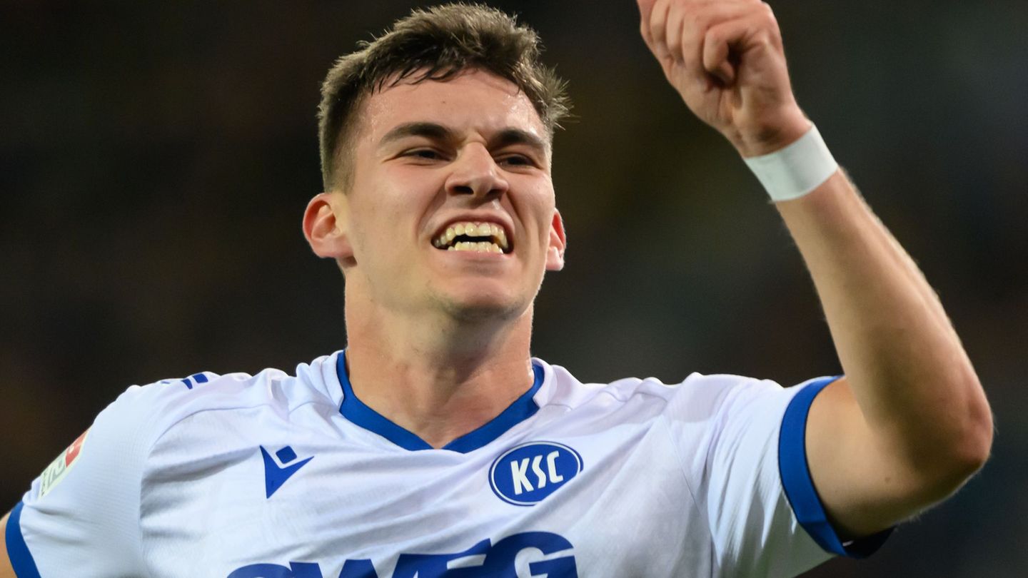 Fällt für den Rest der Saison aus: Karlsruhes Marcel Beifus. (Archivbild) Foto: Robert Michael/dpa