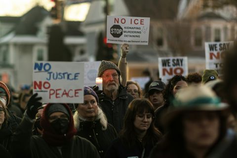 Protest gegen die Einwanderungsbehörde ICE in Minneapolis
