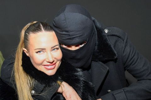 Aykut Anhan aka Haftbefehl mit seiner Frau Nina