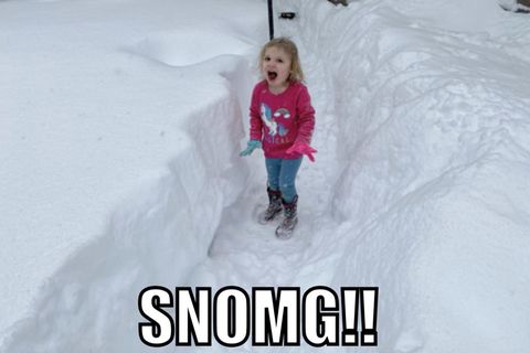 Die vielleicht lustigste und definitiv ungefährlichste Folge des Schnees: Memes zum Schnee