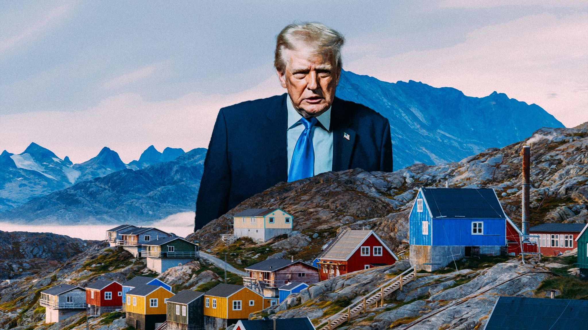 Trump blickt auf Grönland