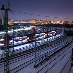 Kaum Probleme gab es Morgen auf der Schiene. Foto: Christophe Gateau/dpa