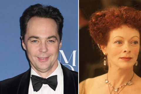 Jim Parsons wird in der Musical-"Titanic"-Parodie Ruth DeWitt Bukater spielen, die im Film Frances Fisher (r.) verkörperte.