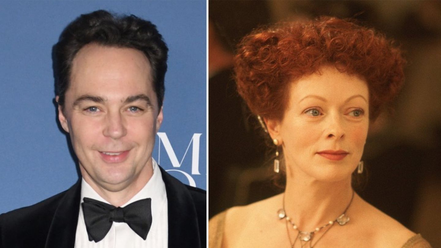 Jim Parsons wird in der Musical-"Titanic"-Parodie Ruth DeWitt Bukater spielen, die im Film Frances Fisher (r.) verkörperte.