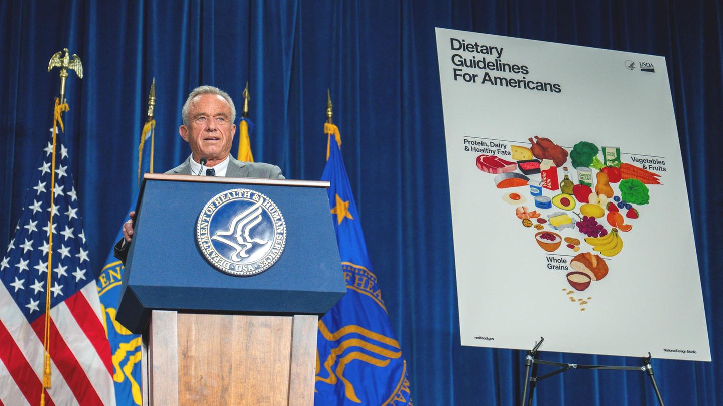 US-Gesundheitsminister Robert F. Kennedy junior stellte die neuen Empfehlungen für eine gesunde Ernährung vor
