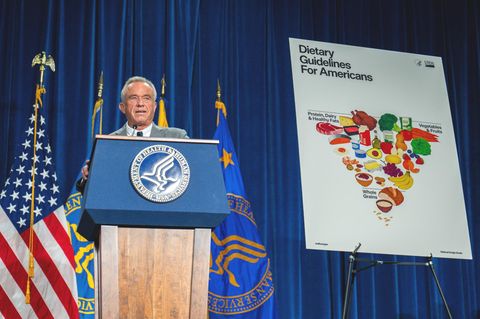 US-Gesundheitsminister Robert F. Kennedy junior stellte die neuen Empfehlungen für eine gesunde Ernährung vor