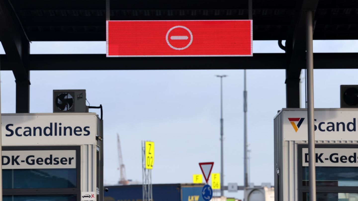 Mehrere Fahrten der Fährverbindung Gedser–Rostock sind wegen des Wetters abgesagt worden. (Archivbild) Foto: Bernd Wüstneck/dpa