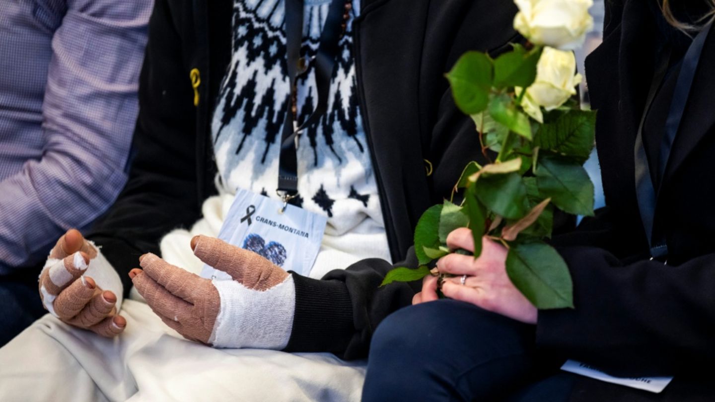 Brandopfer bei der Trauerfeier in Martigny